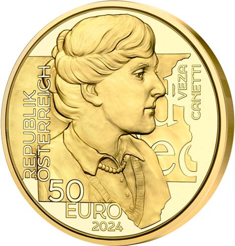 Österreich-50Euro-2024-PP-Gold-Vezza-Canetti-VS2