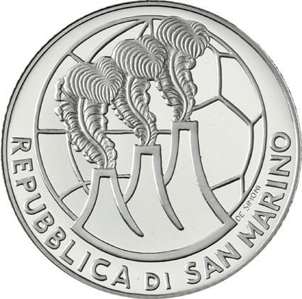 San Marino 5 Euro - 10 Euro 2004 FIFA Fußball WM - 40 g Silber