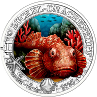 Österreich-3Euro-2025-Skorpionfisch-BuckelDrachenkopf-RS