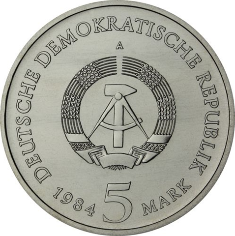 DDR-5Mark-1984-Stgl-AltesRathausLeipzig-RS