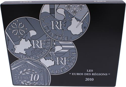 Frankreich-27x10 Euro-2010-AGstgl-Regionen der Französichen Republik-EtuiI