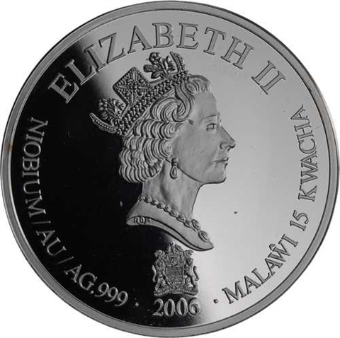 Malawi-15 Kwacha-2006-AGpp-Brandenburger Tor- Farbe-Glas II