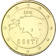 Estland 10 Euro- Cent  2016 bfr. Landkarte Kursmuenze 
