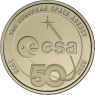 Belgien-2,5 Euro-2025-Messingstgl-50 Jahre ESA-RS