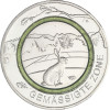 Neue 5 Euro Gedenkmünze 2019  Gemäßigte Zone Polymering Grün Feldhase