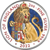 Grossbritannien-5Pfund-2022-stgAg-Tudor-Beasts-Lion-Farbe-RS-1