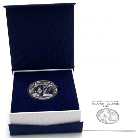 Belgien-10Euro-2008-OlympischeSpiele-Etui-RS