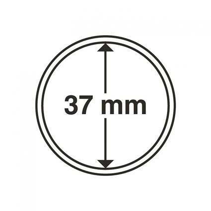 315520 - 10 Münzenkapseln  Innendurchmesser 37 mm 
