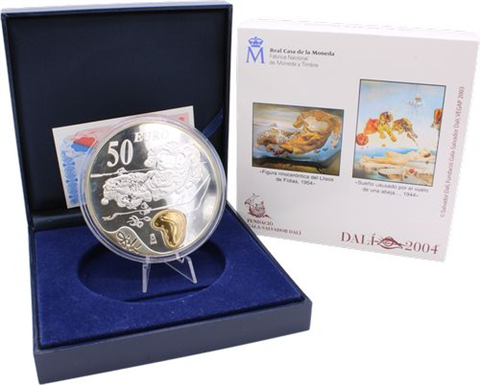 Spanien-50 Euro+3x10 Euro-2004-AGpp-Dali-Etuis