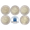 Deutschland 5 x 2 Euro 2009 Mzz.  A - J "Wirtschafts- und Währungsunion"