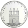 Deutschland 10 DM Silber 1989 Stgl. 800 Jahre Hafen und Hamburg I