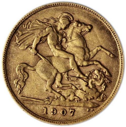 Großbritannien-1-Sovereign-1927-König-Georges-I