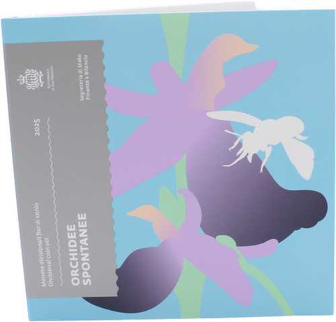 San Marino-8,88 Euro-2025-Stgl-KMS-Orchidee-Folder