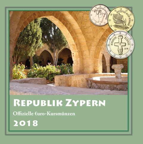 Zypern 3,88 Euro 2018 bfr. KMS - Sondersatz im Folder