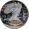 USA-1 Dollar-2018-AGstgl-FD-Farbe-Eagle 60 Jahre NASA-RS