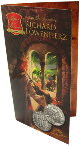 Österreich-10-Euro-2009-Silber-HGH-Richard-Löwenherz-Folder