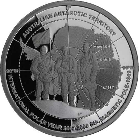 Australien-5 Dollar-2009-AGpp-Antarctic Explorers-Etui