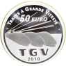 Frankreich-50Euro-2010-AGpp-TGV-RS