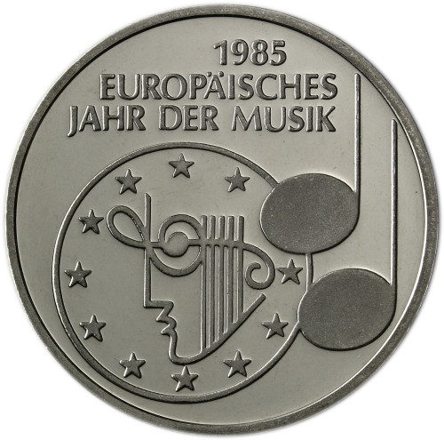 Deutschland 5 DM 1985 Stgl. Europäisches Jahr der Musik