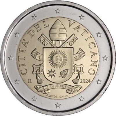 Vatikan-2Euro-2024-Stgl-Kursmünze-RS