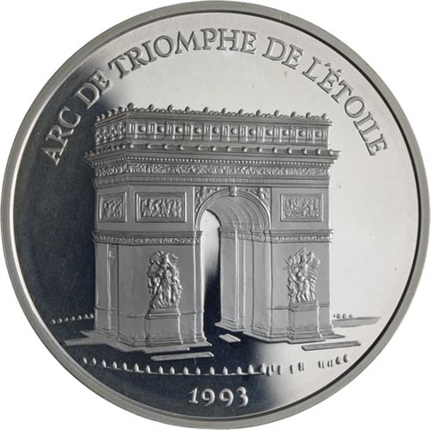 Frankreich-3x100Francs-1993-1994-AGpp-Monumente-Etui