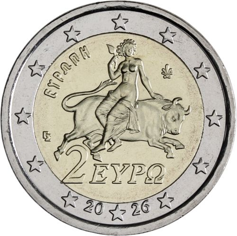 Griechenland-2 Euro-2026-Kursmünze-RS