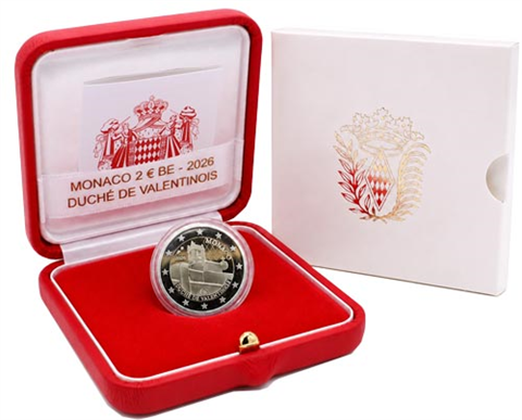 Monaco-2-Euro-2026-PP-Herzogtum-Valentinois-Etui