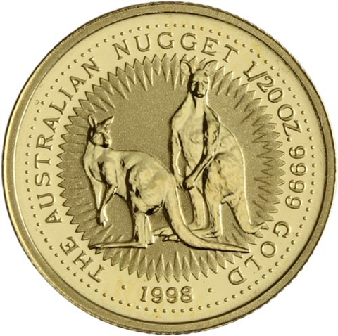 Australien-5 Dollar-1998-AUstgl-Känguru-RS