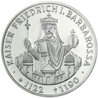 Deutschland 10 DM Silber 1990 Stgl. Kaiser Friedrich I. Barbarossa