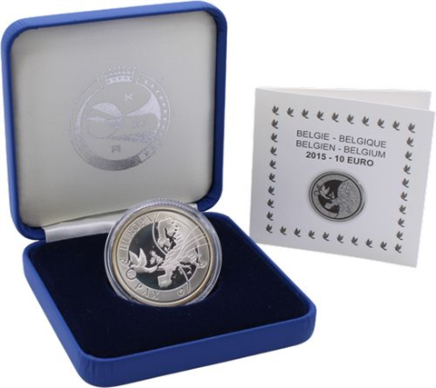 Belgien-10 Euro-2015-AGpp-Frieden in Europa-RS