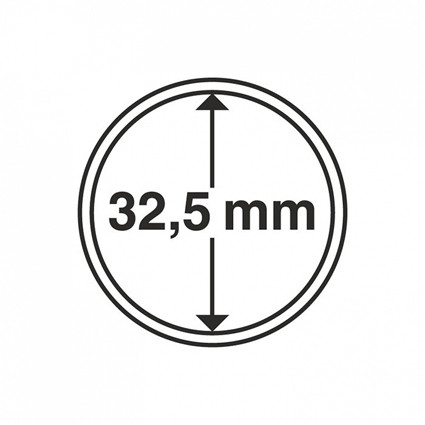 Zubehör für 20 Euro Münzen 10 Münzenkapseln Innendurchmesser 32,5 mm