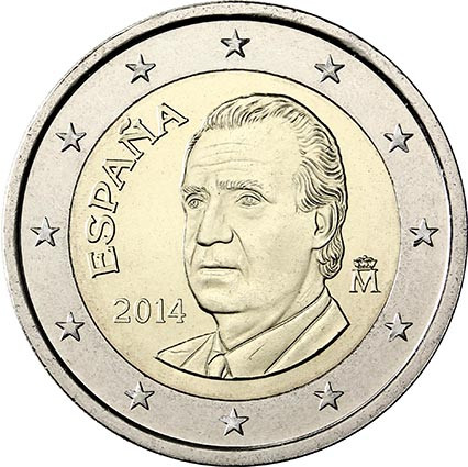 2 Euro Münze Juan Carlos