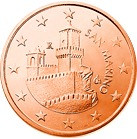 San Marino 5 Cent 2005  bfr. Festungsturm La Guaita