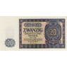 DDR 20 Mark 1955 Banknote Kassenfrisch 