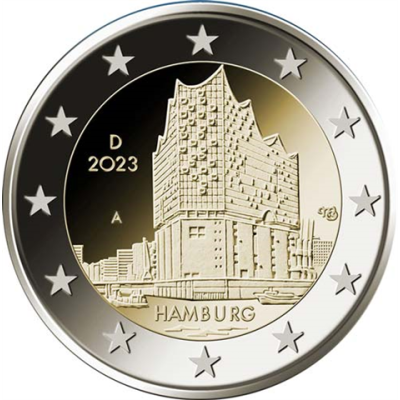 2Euro-Münze-Elbphilharmonie-Hamburg-Deutschland-2023-A