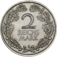 Weimarer Republik Eichenlaubkranz 2 Mark 
