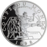 Frankreich-10 Francs-1997-AGpp-World Cup 1998-Schuss Bulle-RS