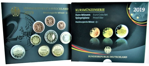 Euro Kursmünzensatz von 2019
