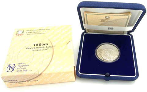 Italien 10 Euro 2005 PP Frieden und Freiheit in Europa I