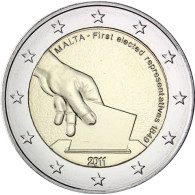 Malta 2 Euro Gedenkmünze 2011 bfr. Wahl des 1. Abgeordneten