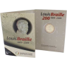 Belgien-2 Euro-2009-bfr-Louis Braille-Coincard