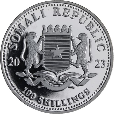 Somalia-1Unze-2023-Elephant-AGpl-Etui