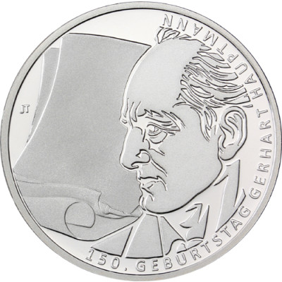 Gedenkmünze Deutschland 10 Euro 2012 PP Gerhard Hauptmann