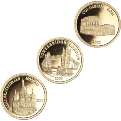 Togo-3x1500 Francs-2005-AUpp-RomLondonMoskau-RS