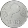 DDR 2 Mark Kursmünzen 1983