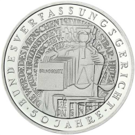 Deutschland 10 DM Silber 2001 Stgl.Bundesverfassungsgericht II (2)