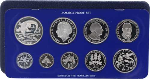 Jamaika-17,11 Dollar-1981-PP-KMS-Etui