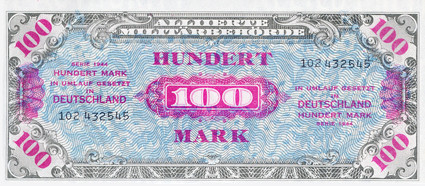 Banknoten Alliierten Militärbehörde 1944