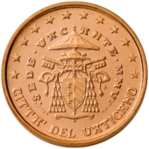  Vatikan Euromünzen Sede Vacante Sedisvakanz 2005
