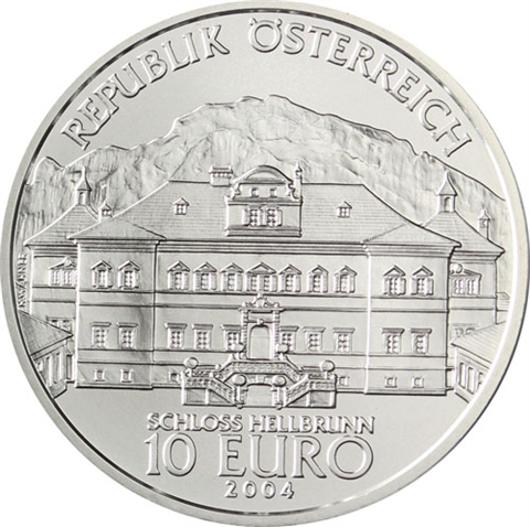 Österreich-10-Euro-2004-Silber-Bfr-Schloss-Hellbrunn-RS